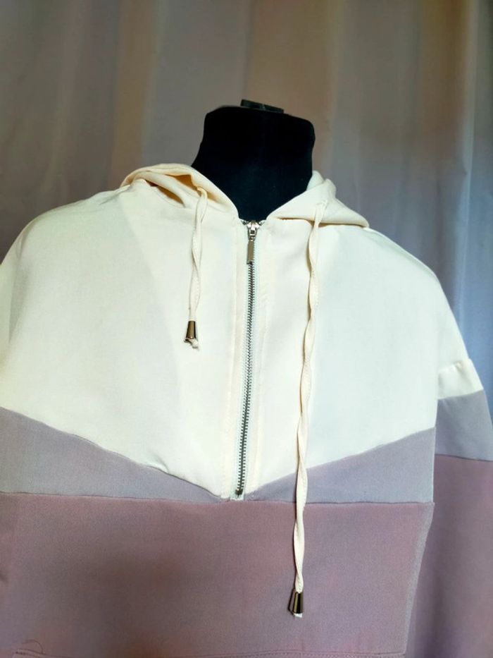 Sweat à capuche bicolore – AMISU – Taille XS - photo numéro 2