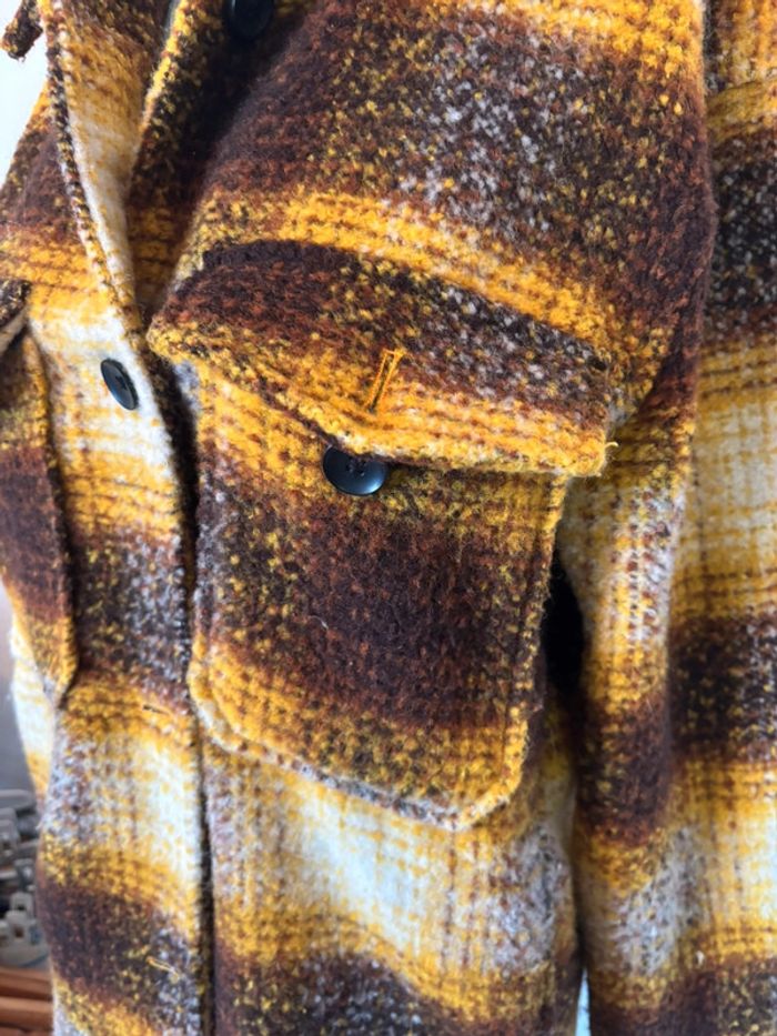 Veste à carreaux en laine - photo numéro 2