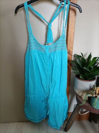 Combinaison short bleu