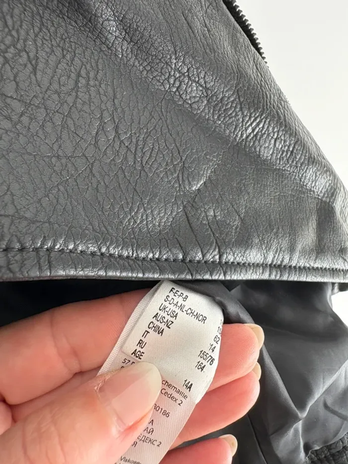 Veste simili cuir 14 ans fille - photo numéro 7