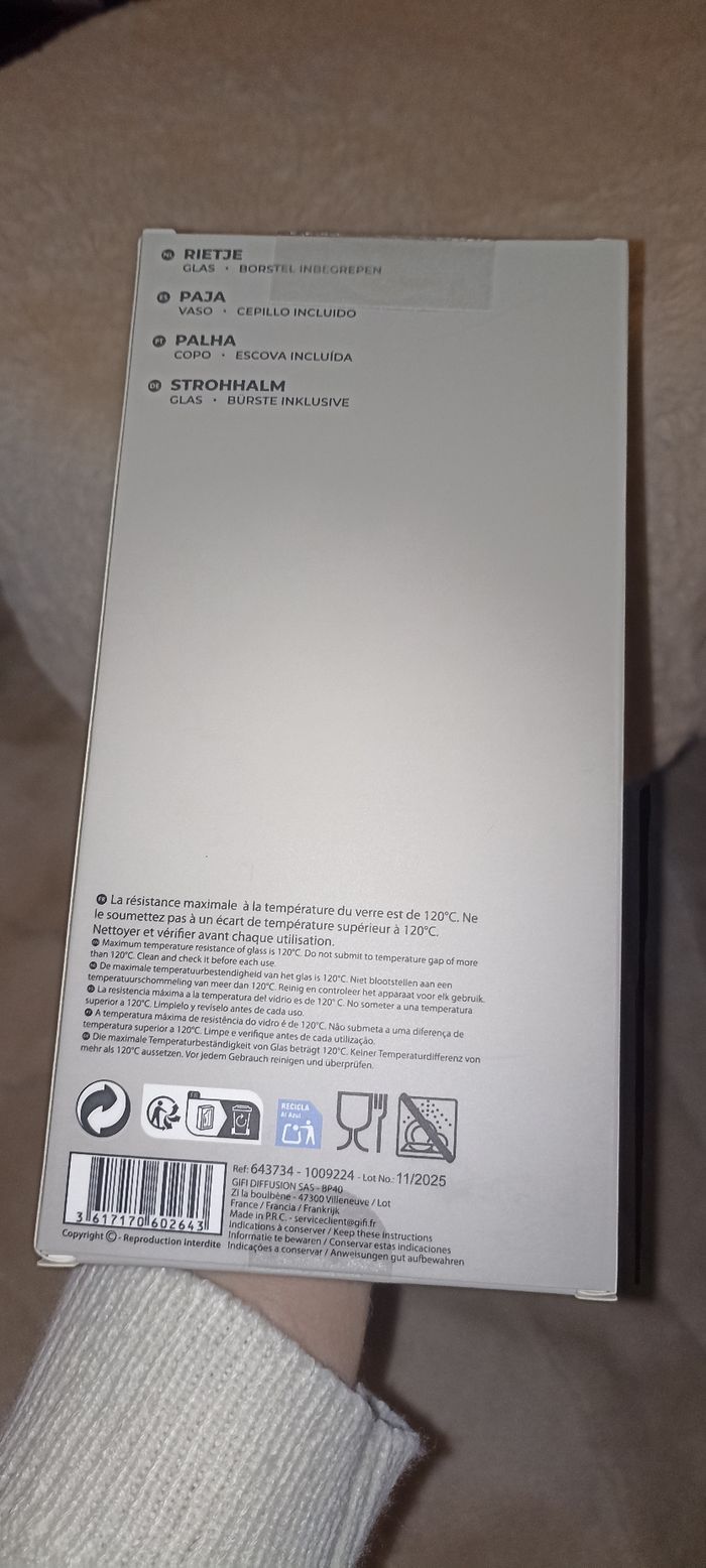 Paille en verre tendance papillon - photo numéro 5