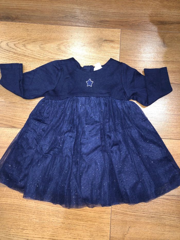 Robe fille manche longue obaibi 🌺 taille 6 mois très bon état