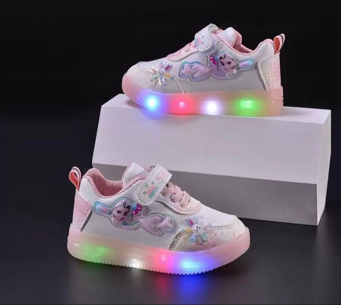 Shoes Barbie with lights for children's