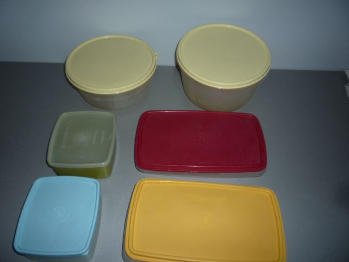 LOT DE 6 BOITES DE CONSERVATION "TUPPERWARE" - n°09
