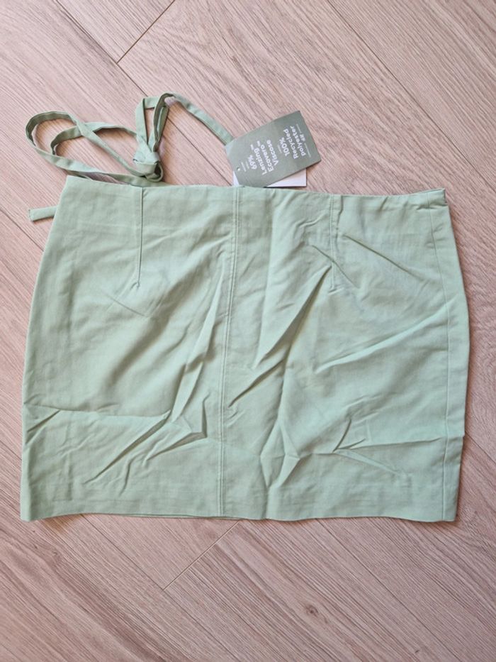 Mini jupe verte pastel H&M – Taille 40 – - photo numéro 3