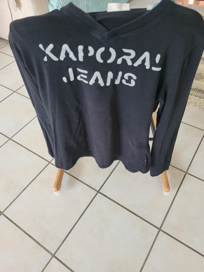 Tee-Shirt noir manches longues Kaporal taille L