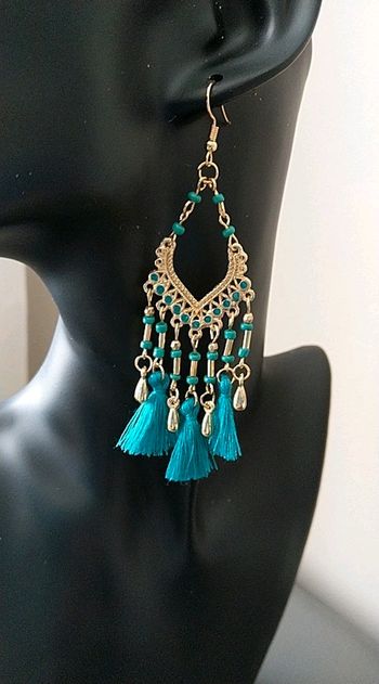 Boucles d'oreilles bohème pompons