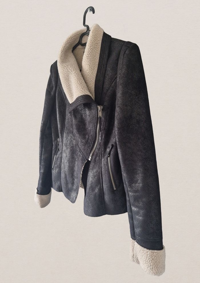 🖤 Veste aviateur noir Maje – Taille M - photo numéro 4