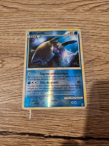 Carte pokémon relicanth reverse 69/95 année 2011