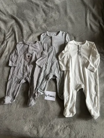 Lot de 3 pyjamas bébé