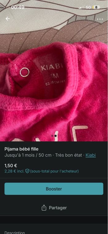 Pyjama bébé fille