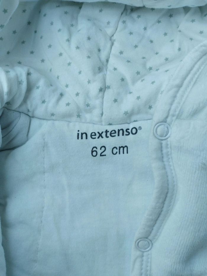 Blouson polaire blanc 1 mois fille Auchan - photo numéro 2