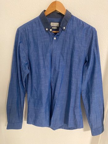 Chemise Zara bleu délavé