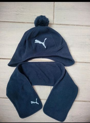 Magnifique bonnet écharpe puma garçon 12/18mois