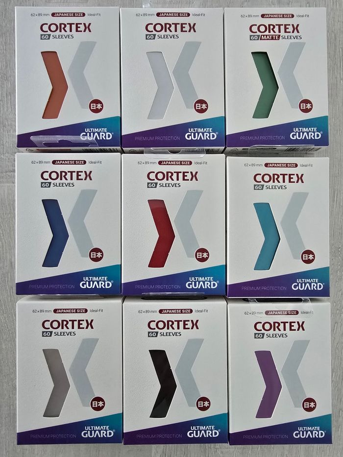 Lot de 9 paquets de 60 sleeves Ultimate Guard Cortex Mini