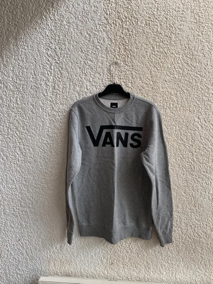 Sweat gris col rond  Vans T XS - photo numéro 2