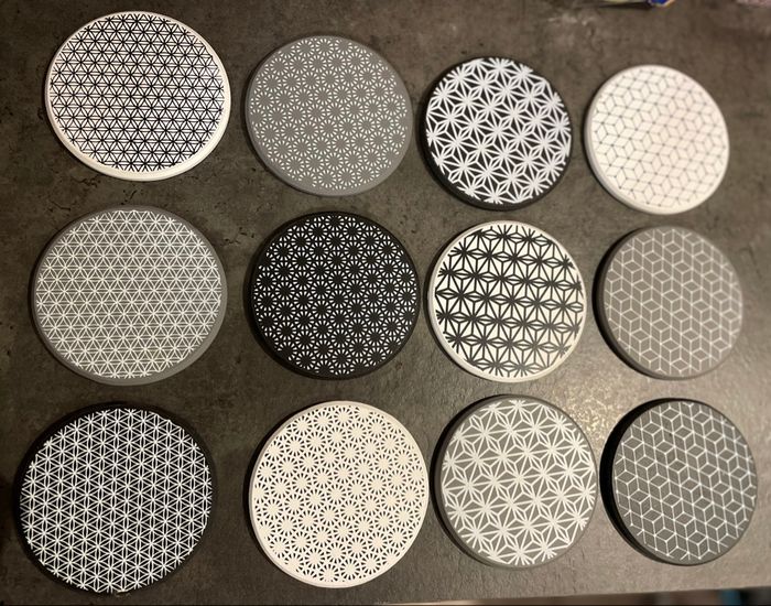 Lot 12 dessous de verre