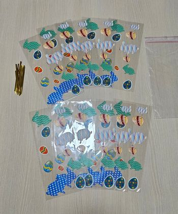 Lot de 10 sachets pour pâques