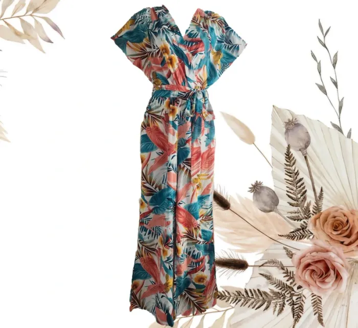 Superbe combinaison pantalon fleurie 36