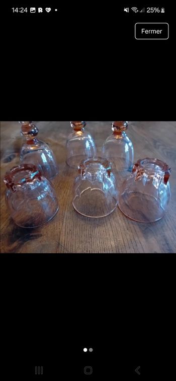 Lot de verre a liqueur 