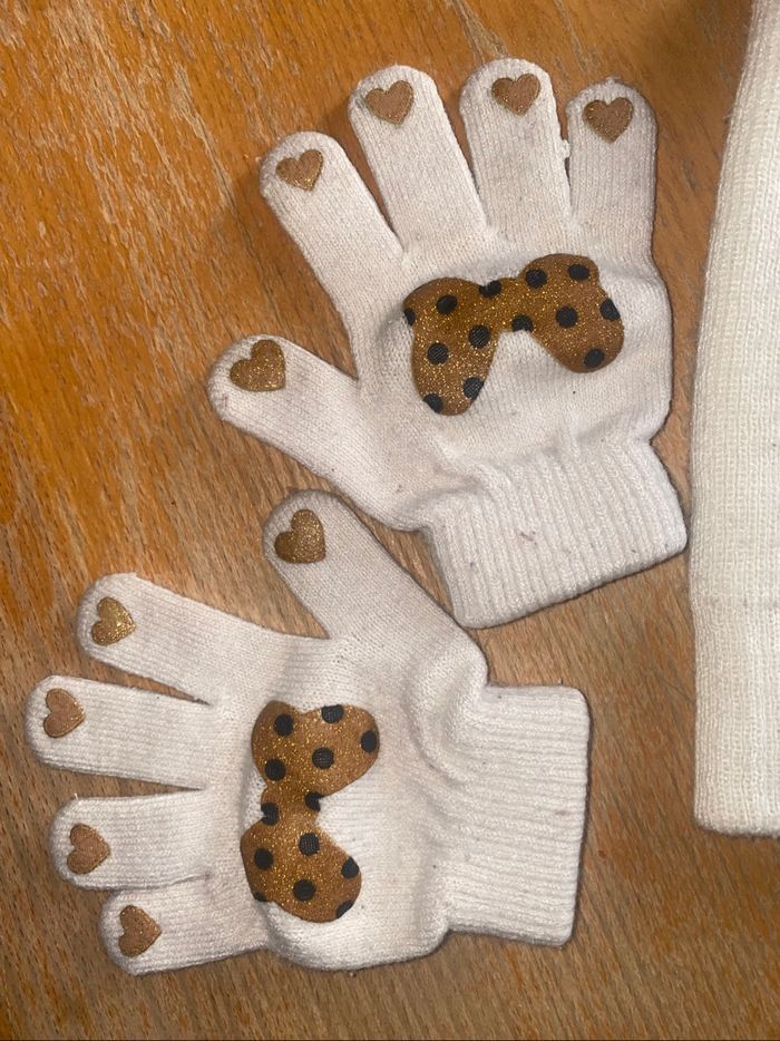 Ensemble bonnet et gants fille - photo numéro 2