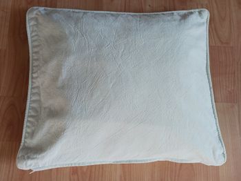 coussin blanc cassé 43 x 51 cm déhoussable