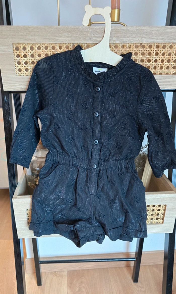 Combinaison noir pailleté