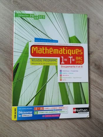 Mathématiques 1ère - Terminale Bac Pro