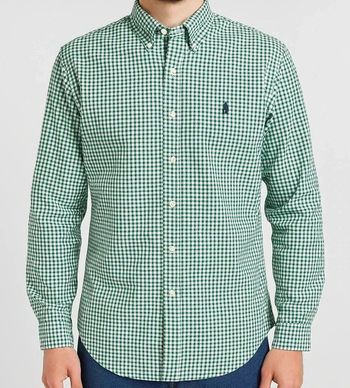 Chemise Ralph Lauren à Carreaux Vert & Bleu – Vintage Y2K