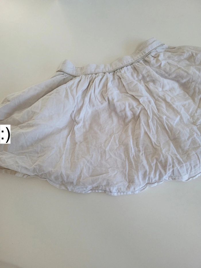 Jupe blanc cassé avec jupon 10 ans - photo numéro 5