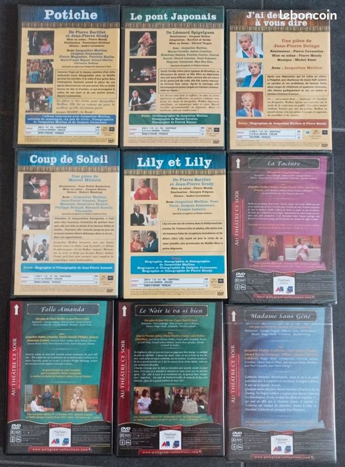 Lot de 9 DVD pièces de théatre - photo numéro 2