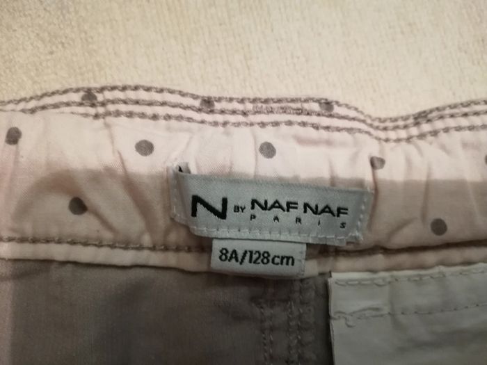 Jupe courte velours beige Naf Naf 8 ans - photo numéro 3