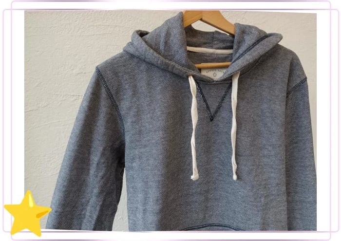 Pull sweat capuche bleu Celio L - photo numéro 4