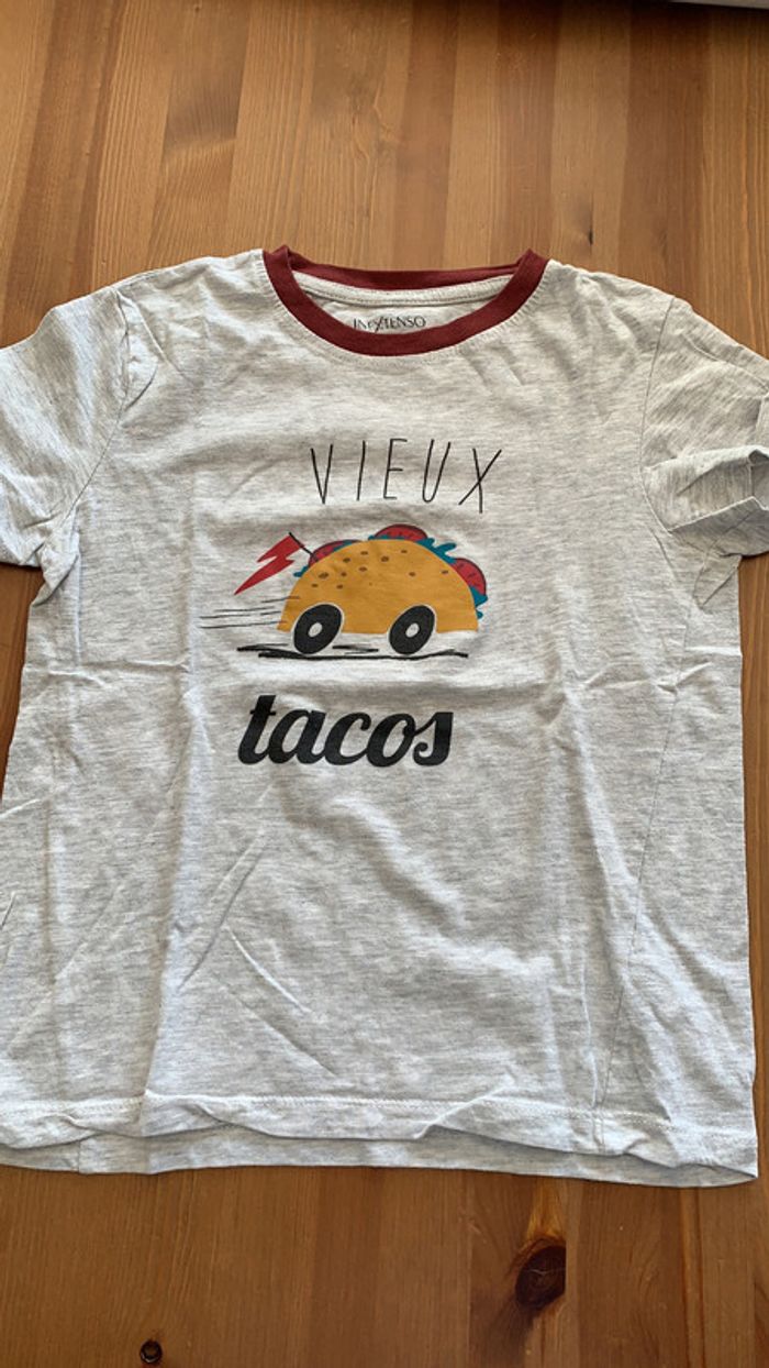 Tee-shirts imprimé gris 10 ans