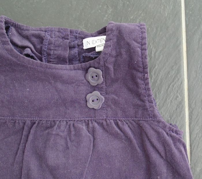 Jolie robe en velours hiver fille 2 ans (86 cm) - photo numéro 2