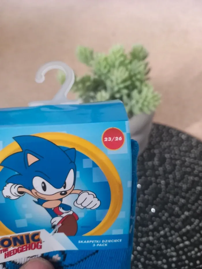 Lot 3 paires chaussettes Sonic the Hedgehog – 23/26 – Neuf - photo numéro 2