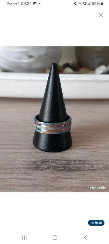 Bague en acier inoxydable taille 17 (54)