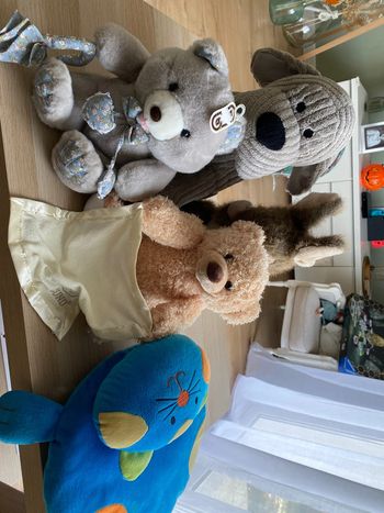 Lot de 5 grandes peluches neuves