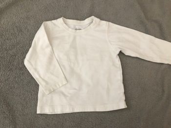 T-shirt Ml blanc 12 mois