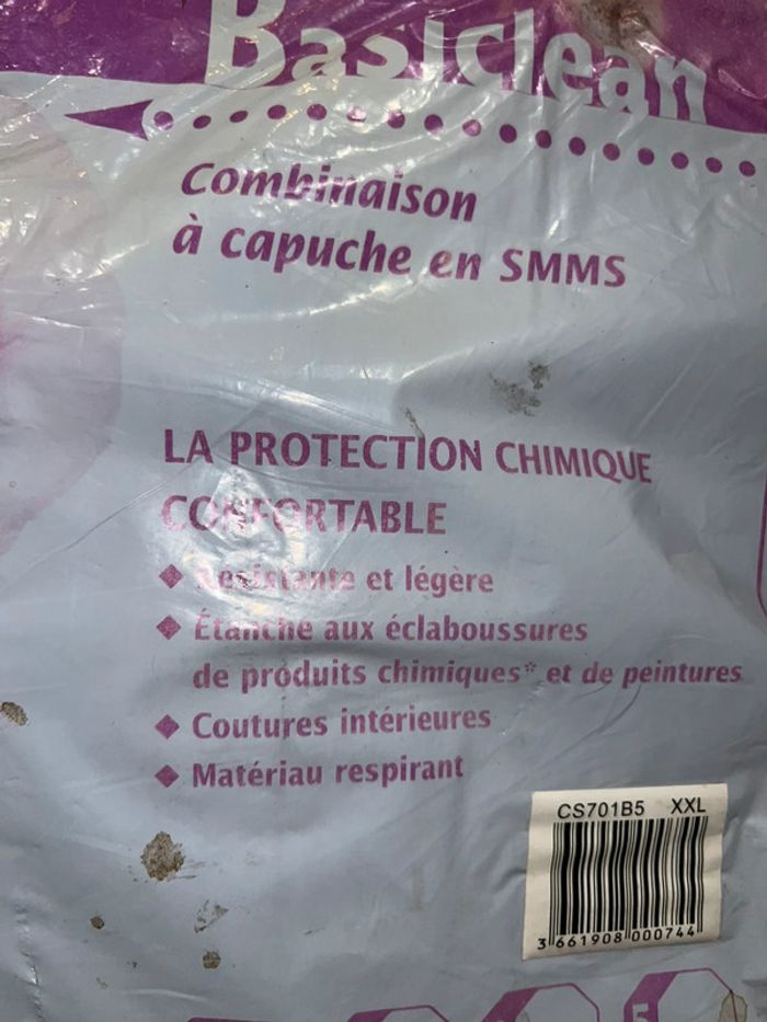 Lot neuf masques + combinaison smms neuf taille 5 basiclean - photo numéro 5