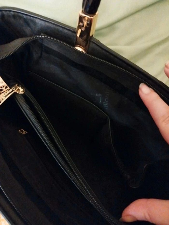 Sac noir à anse plusieurs poches y2k vintage - photo numéro 7