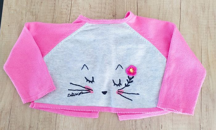 Gilet boléro rose Catimini 9 mois - photo numéro 2