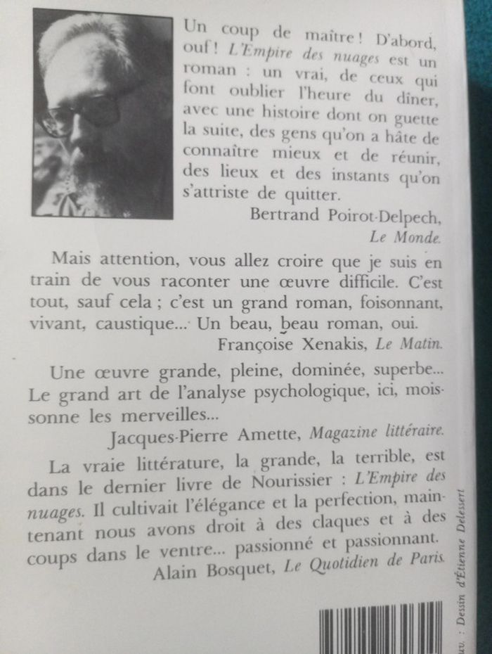 François Nourrissier - l'Empire des nuages - photo numéro 3
