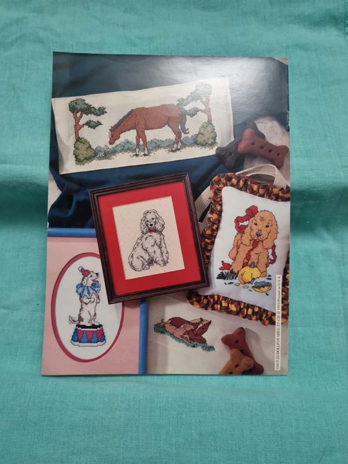 Broderie point de croix chien - photo numéro 2