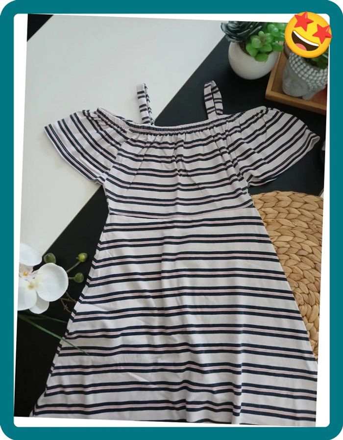 Robe d'été à rayures Taille 6 ans🌿💝 - photo numéro 6