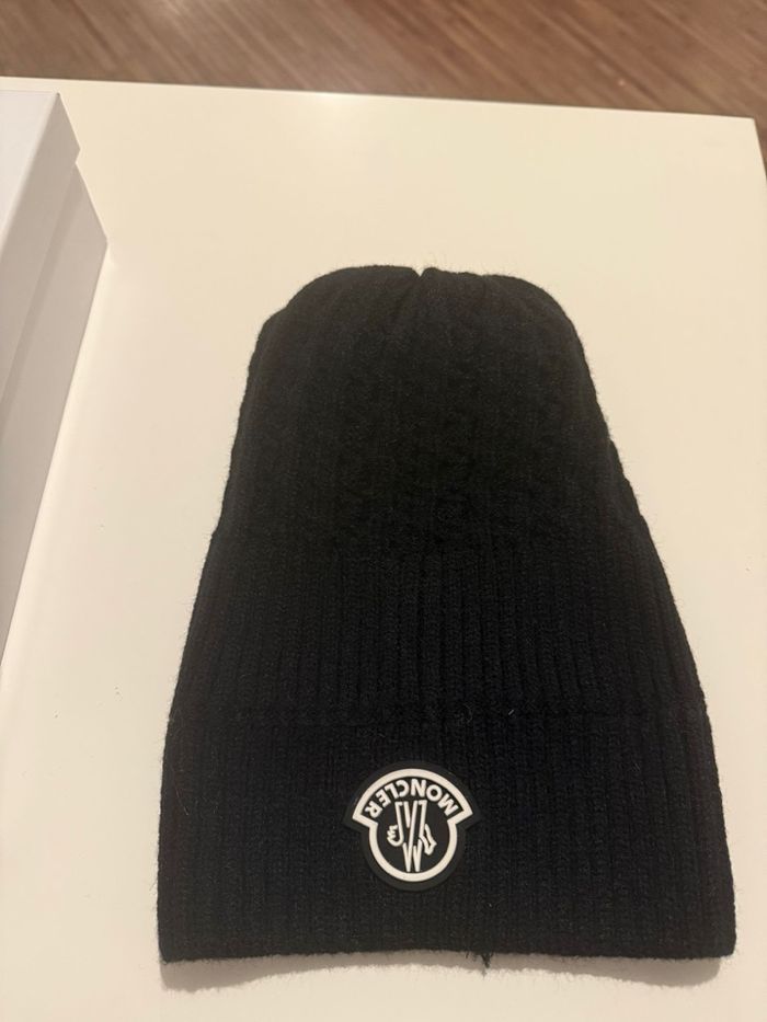 Bonnet à pompon Moncler noir - photo numéro 9