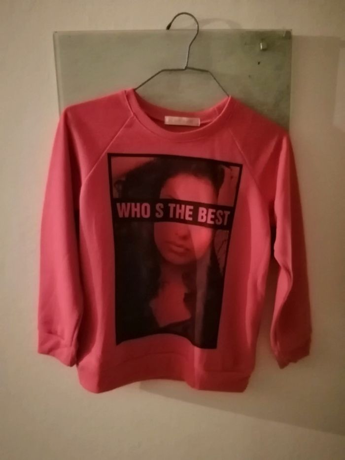 Sweat rose fille - photo numéro 2