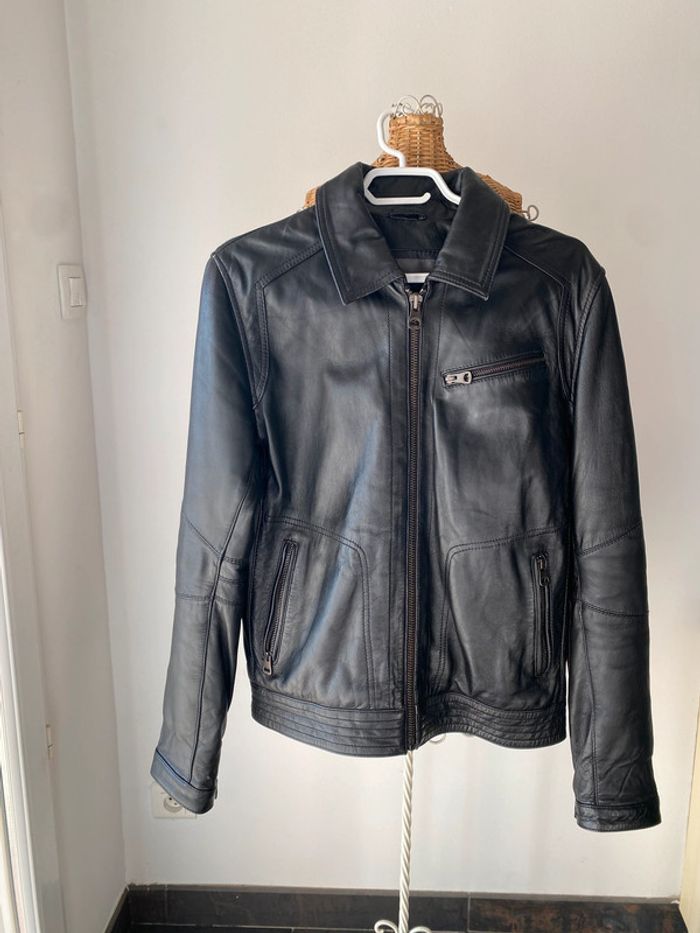 Blouson Redskins en cuir noir taille S