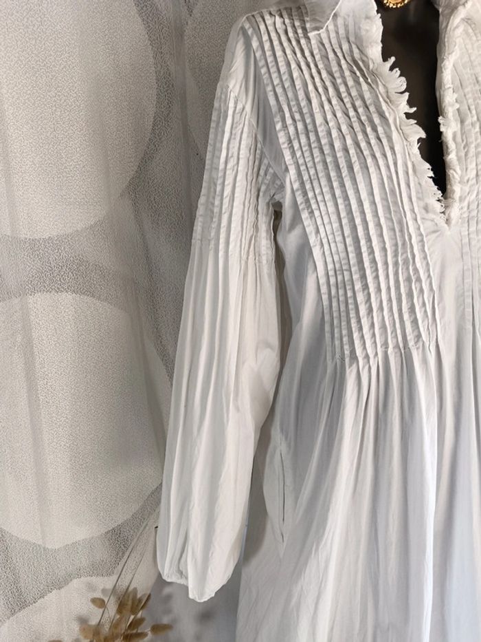Gérard Darel | Robe blanche bohème chic | t. L - photo numéro 3