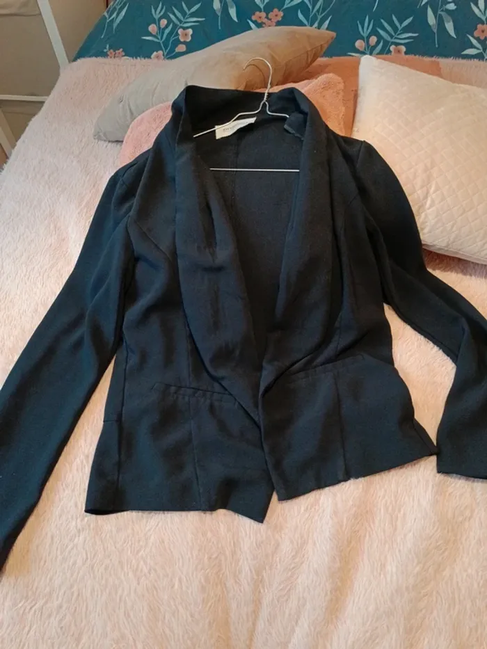 Veste noire de tailleur légère femme - photo numéro 2